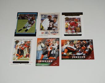 Chad Johnson, Rudi Johnson, Trading Card Lot, Bengals Football Cards