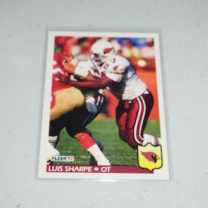Années 1990, Phoenix Cardinals, Mike Jones Rookie, Luis Sharpe, cartes de football