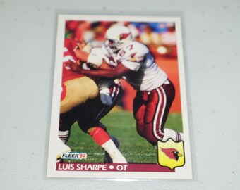 Década de 1990, Phoenix Cardinals, Mike Jones novato, Luis Sharpe, tarjetas de fútbol