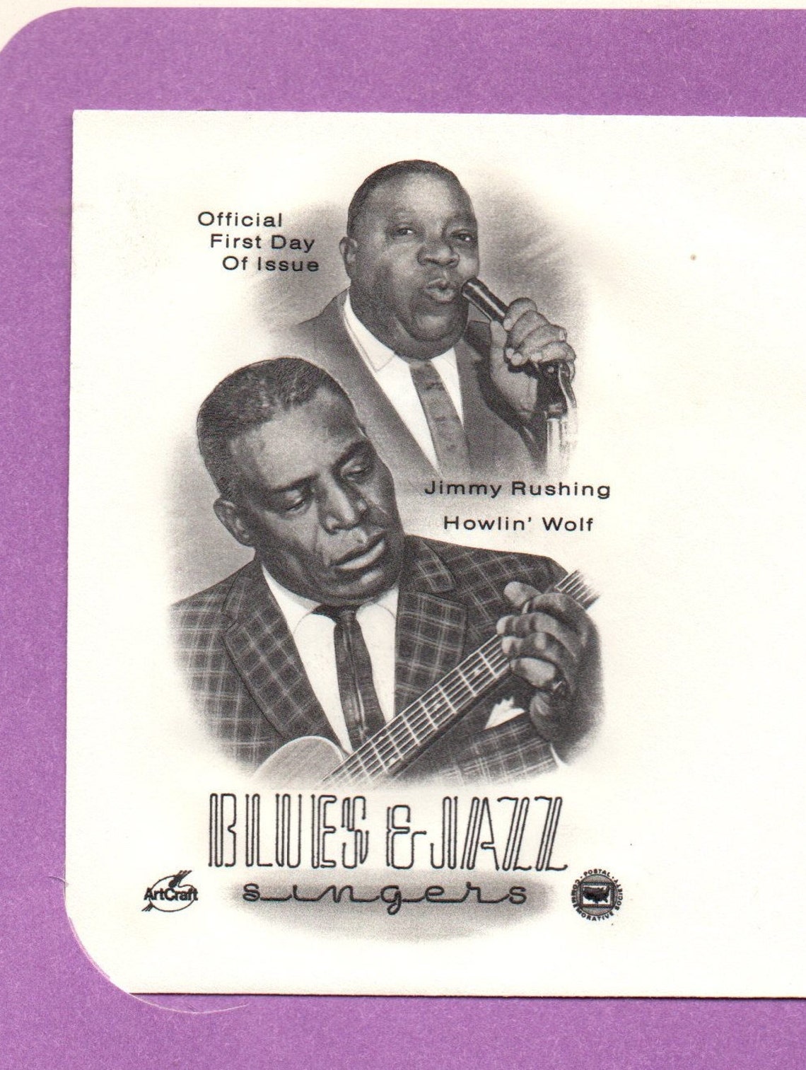 Vintage USPS Collectible Stamps Blues and Jazz Singers Wolf Etsy