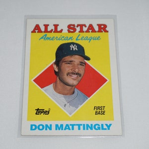 Don Mattingly 1987 Topps MLB Card - Yankees Legend Memorabilia | Sports Fan Gift Idea