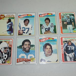 1970&#39;s Lot of Baltimore Colts, Vintage, Football Card Lot, Howard Stevens, Ken Mendenhall and more