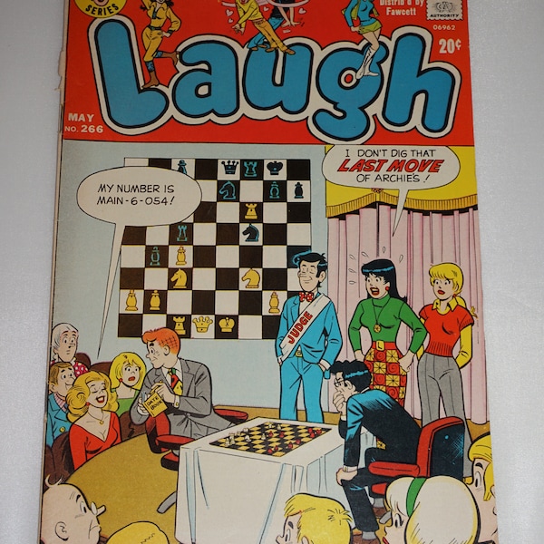 1973, Laugh #266, Archies Series Comic Book, Laugh Comic,  Vintage Archie Series