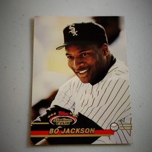 1993, Bo Jackson #495, White Sox, Carta da baseball da stadio, Carte sportive da collezione