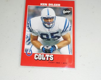 2001, Upper Deck Vintage, Ken Dilger, Indianapolis Colts, Football Card
