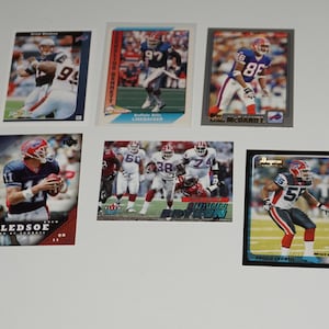 Buffalo Bills, Drew Bledsoe, Angelo Crowell und mehr, Trading Card Lot, Bills Sammlerstück