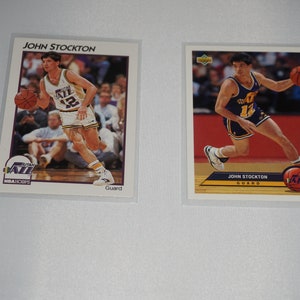 1991/93, John Stockton, Utah Jazz, Tarjetas de baloncesto coleccionables, Idea de regalo deportivo