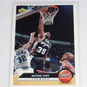 1992-93, Antoine Carr #P36, San Antoinio Spurs, Vintage Oberdeck Basketball Karte, Vintage Oberdeck Basketball Karte