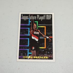 Clyde Drexler, Future Playoff Mvp Topps Basketball Karte 1994 #206, Portland Roadlister