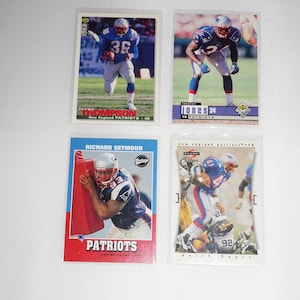 New England Patriots, gemischtes Lot, Fußballkarten, Tebucky Jones und mehr, tolle Geschenkidee
