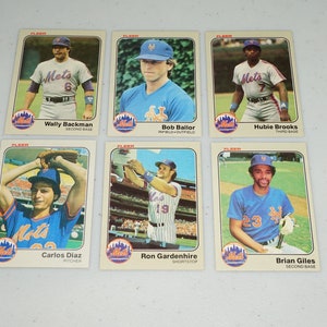 1983, New York Mets, Mixed Lot,Brian Giles, Rookie Carlos Diaz and many more