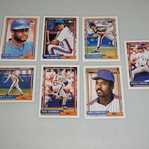 1992 New York Mets Baseball Card Lot - Garry Templeton, Pete Schourek, Keith Miller - Vintage MLB