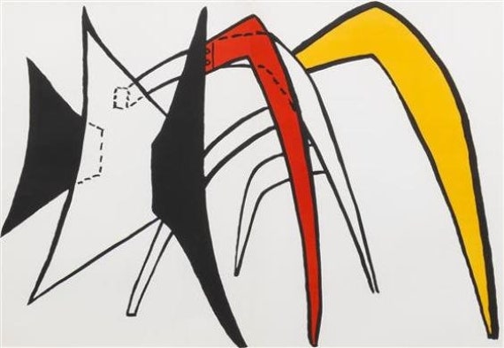 Derrière le Miroir Alexander Calder Alexander Calder Lithograph - 1960s Derrière Le Miroir - Vintage