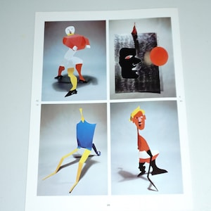 1975 Alexander Calder, Abstract Sculpture Lithograph, Original from 1970&#39;s DLM, Vintage Calder