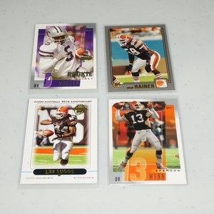 2001 Cleveland Browns Rookie Card Lot - Quincy Morgan, Spergon Wynn - Vintage NFL Collectible
