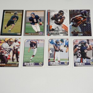 Chicago Bears, lote de cartas de futebol, cartas de Bowman, todos colecionáveis, novato e muito mais