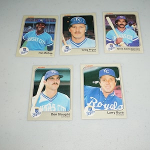 Kansas City Royals, 1983, Baseball Card Lot, Vintage Card Collection, Perfect Royals cadeau-idee