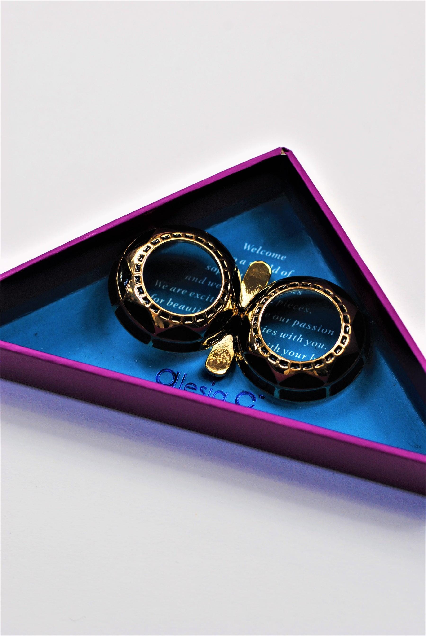Scarf Ring Best Gift for Scarf Lovers Infinity8 in 18K Gold