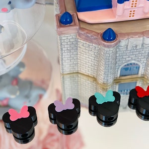 Mouse straw topper with bow!