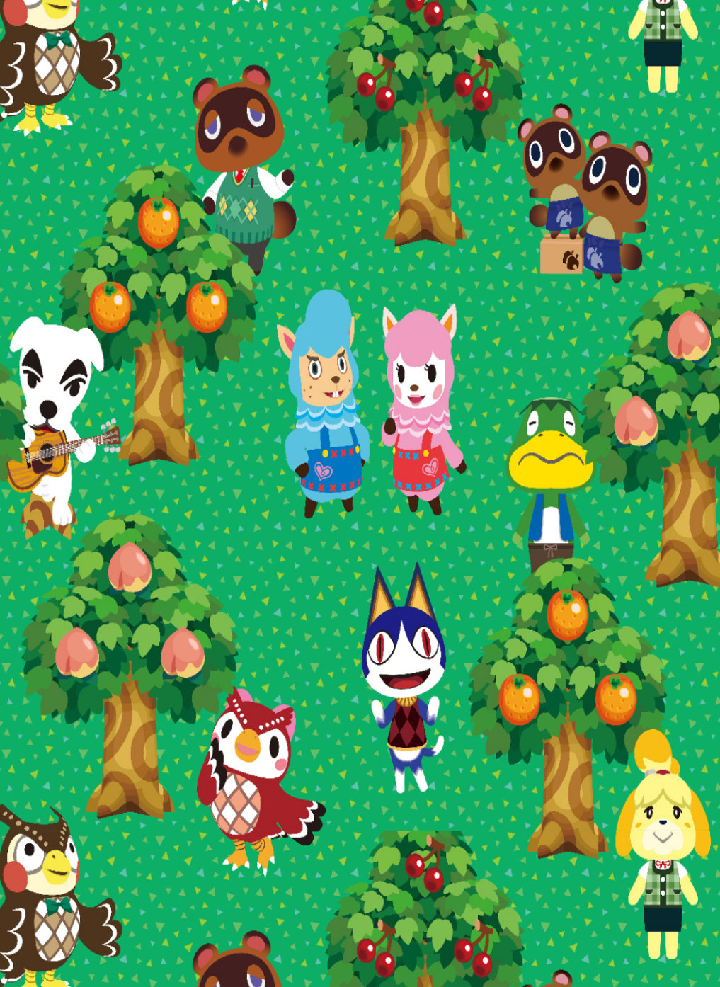 Animal Crossing Fabric digi Villager Preshrunk 70 X 41 approximately 2 Yards Etsy