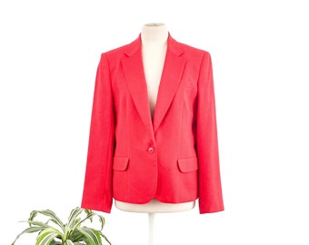 Vintage Red Blazer, Red Blazer, Women's Blazer, 80s Blazer, Vintage Westbound Blazer, Fall Blazer, Vintage Coat, Preppy Coat, Blazer Women