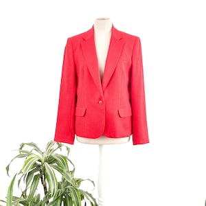 Vintage Red Blazer, Red Blazer, Women&#39;s Blazer, 80s Blazer, Vintage Westbound Blazer, Fall Blazer, Vintage Coat, Preppy Coat, Blazer Women