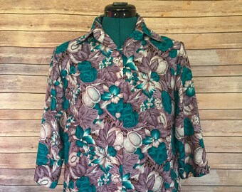 Floral shirt | Etsy