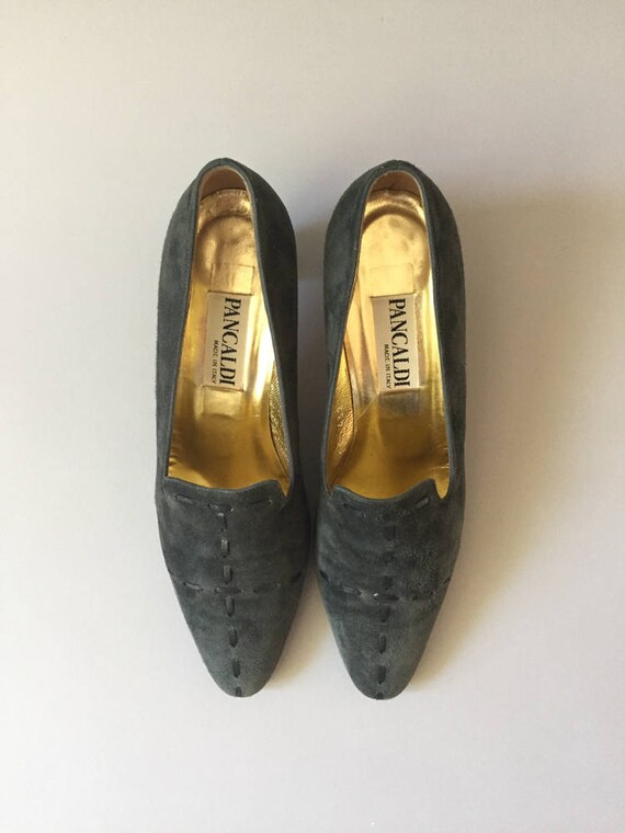 Blue Suede Shoes, Heels, Pancaldi Pumps, Vintage P