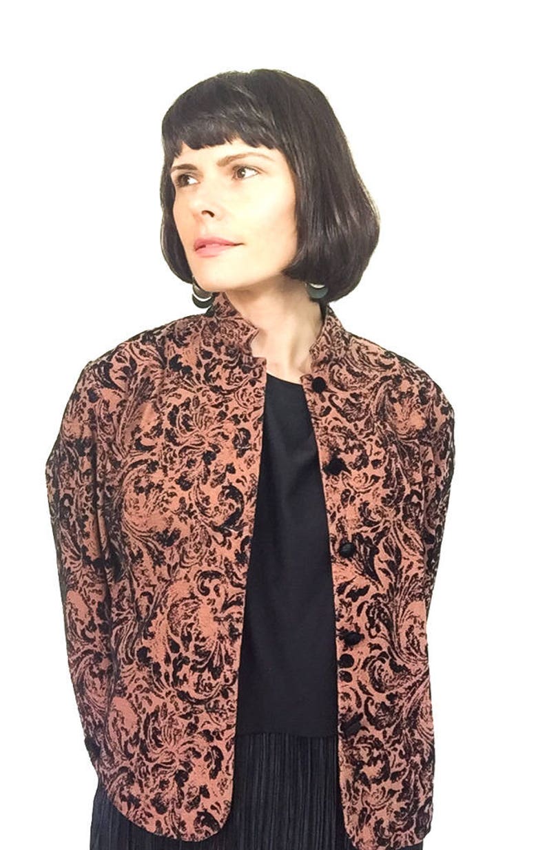 Short Jacket Mandarin Collar Jacket Trending Now Summer Etsy