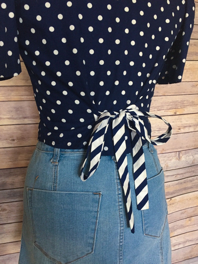 Gift For Women Rockabilly Clothing 90s Top Pinup Clothing Rockabilly Top Women/'s Retro Top 90s Fashion Polka Dot Blouse Retro Shirt