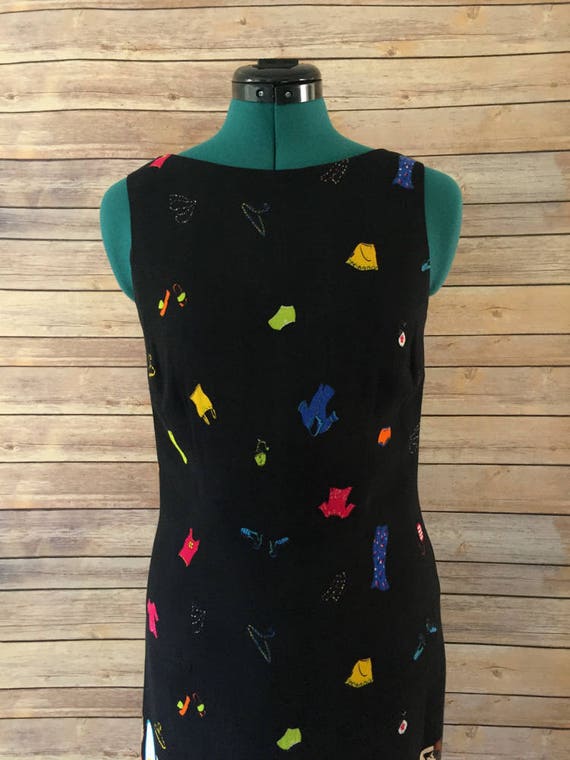 Vintage Dress, Summer Dress, Wiggle Dress, Black … - image 6