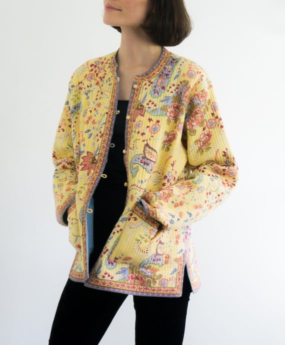 Vintage quilted jacket, Lightweight jacket, Vintag
