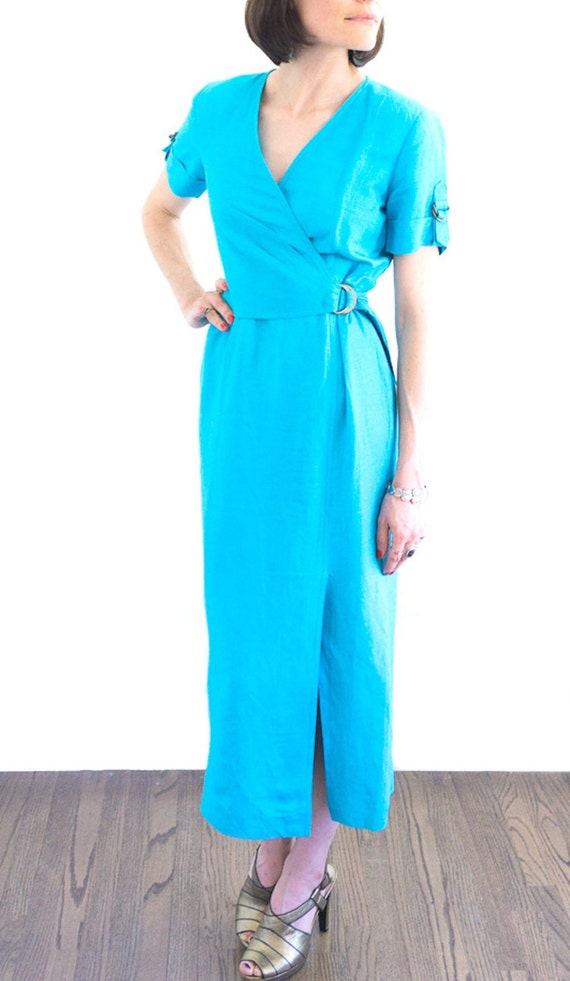 Casual Elegant Floral Buckle Slit V Neck Dresses Casual Elegant Floral Buckle Slit V Neck Dresses