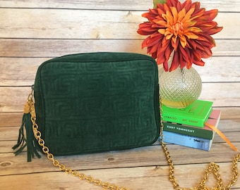 Vintage Purse, Velvet Purse, Small Crossbody Purse, Shoulder Bag, Everyday Bag Women's, Small Handbag, Green Purse, Formal Purse, Chic Bag