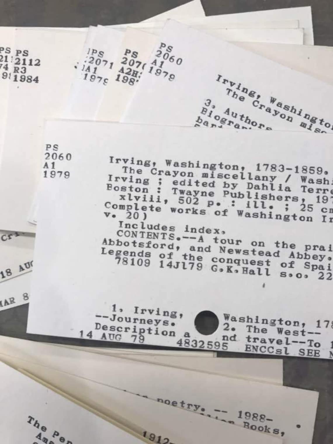 50 Vintage Library Catalog Cards Etsy