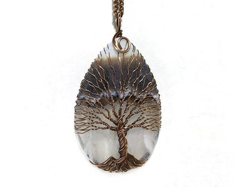 Tree Of Life Pendant Necklace Wire Wrapped by TreeoflifeExclusive