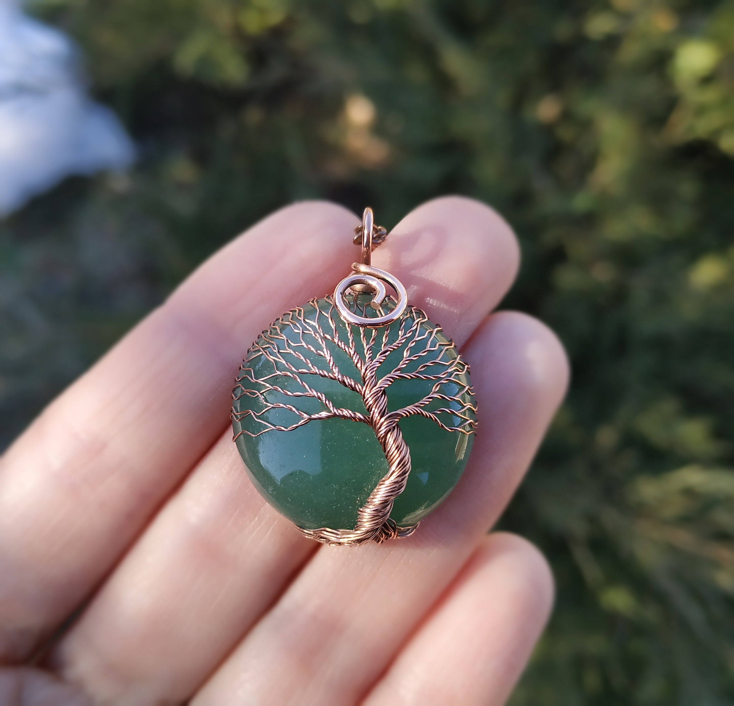 Jade Anniversary Gifts Copper Anniversary Gift for Wife Green Jade Tree Life