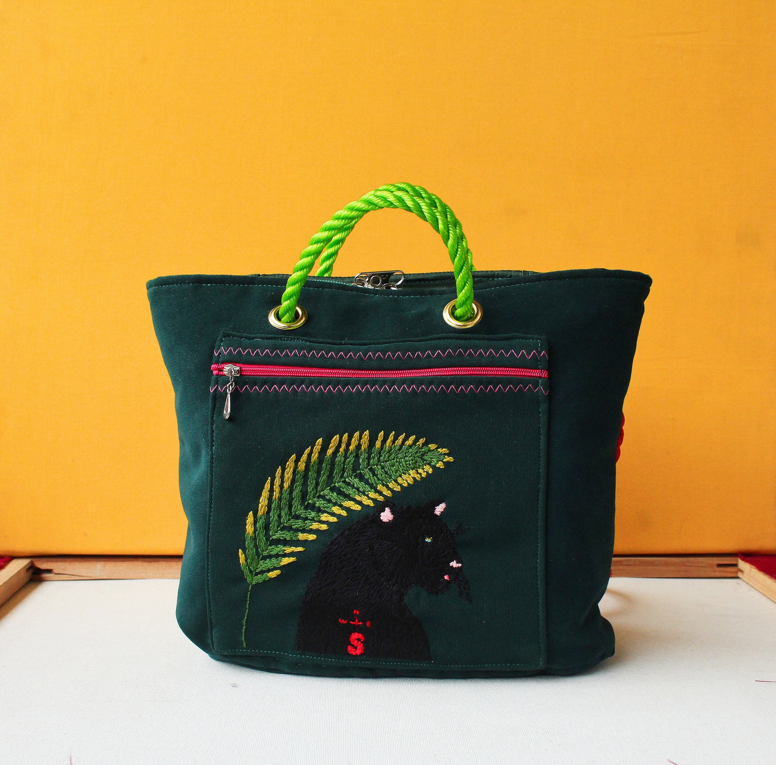 hunter green backpack