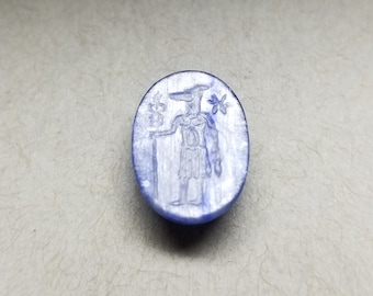 Eremanubis 16mm Signet Intaglio Engraved Gem - Made to Order - Any Size - Any Stone