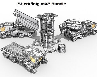 Stierkönig mk2 Truck, Cement Mixer, Dump Truck and Bundle