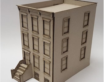 Brownstone Buildings (28mm scale)