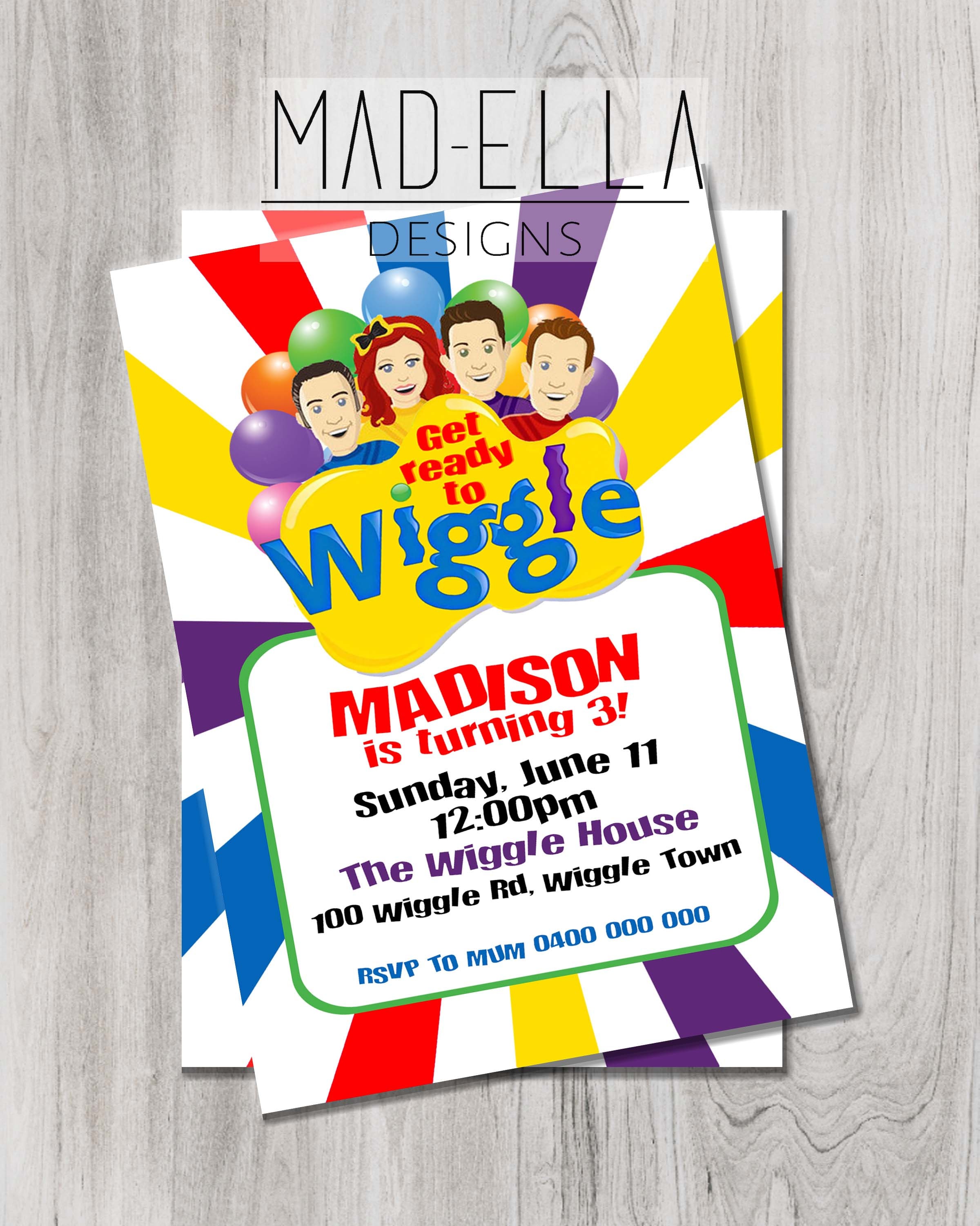 Wiggles Birthday Card