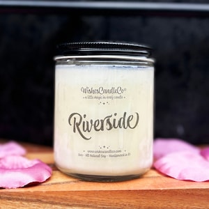 Riverside 8oz Candle With Free Pin Inside - New Orleans - Port Orleans - Southern