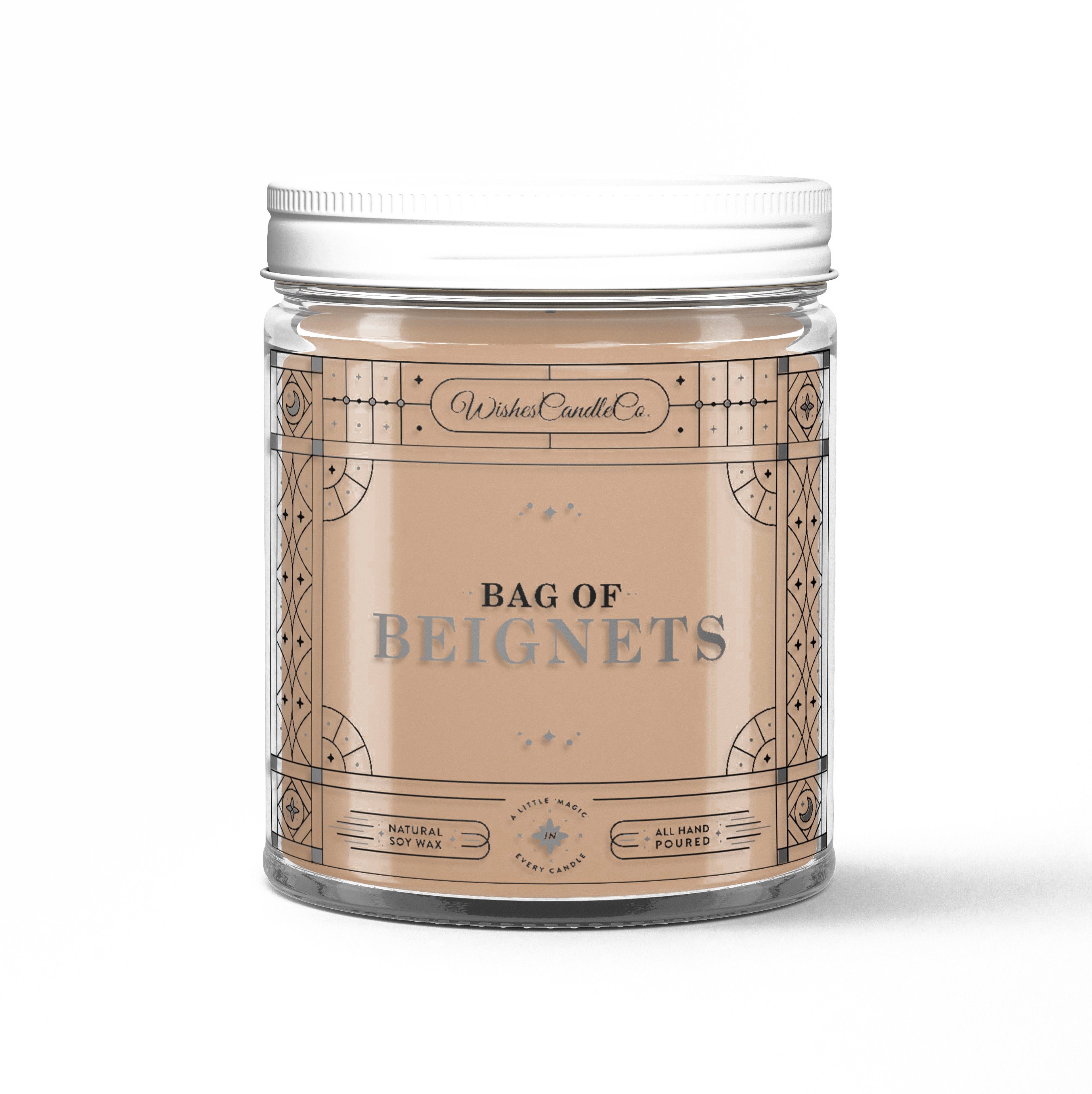 Bag of Beignets 8oz Candle With Free Pin Inside