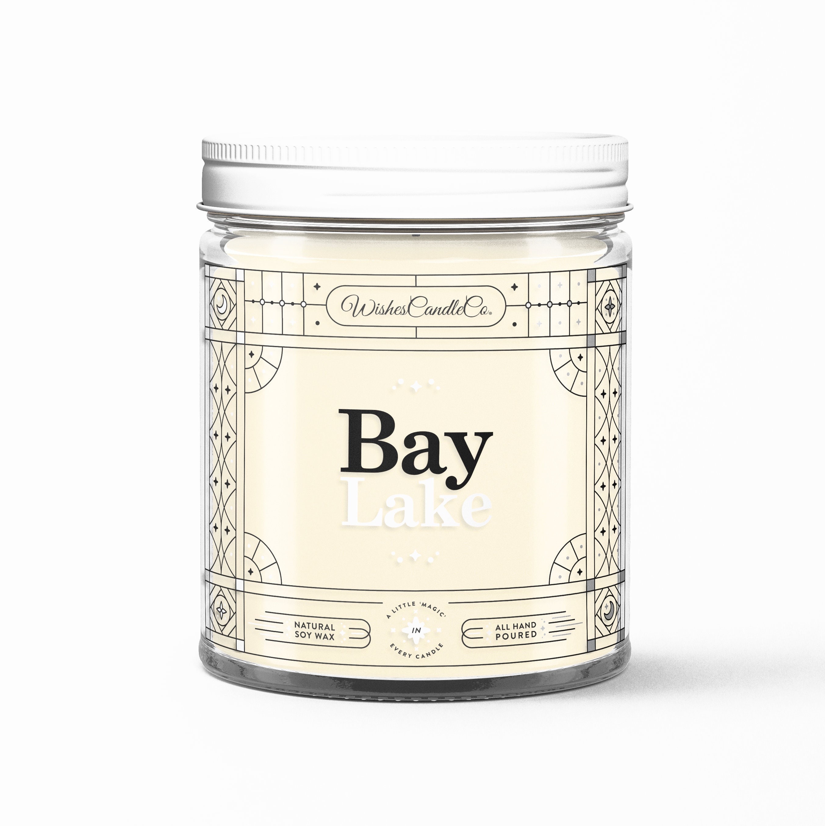 Bay Lake 8oz Candle With Free Pin Inside