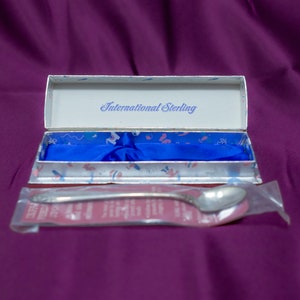 Vintage Sterling Silver Baby Spoon - International Silver