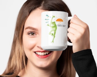 I POOPED TODAY! | Stay Healthy and Happy | Dietician | Nutritionist | Nurse | Funny | Gastroenterologist | Cute Ceramic Mug 15oz