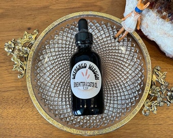 CASTOR Oil & COMFREY Boneknitter (Amber Glass Dropper) Natural Detox Gut Health Improves Sleep Organic Holistic Skin Hair Growth Hexane Free