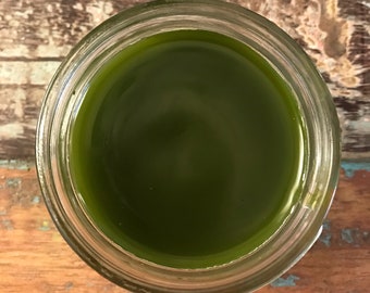 Organic VEGAN COMFREY BONEKNITTER True is Pure Green Salve | Allantoin | Comfrey Leaves, Stalks, & Roots in Glass Jar | Holistic Healing