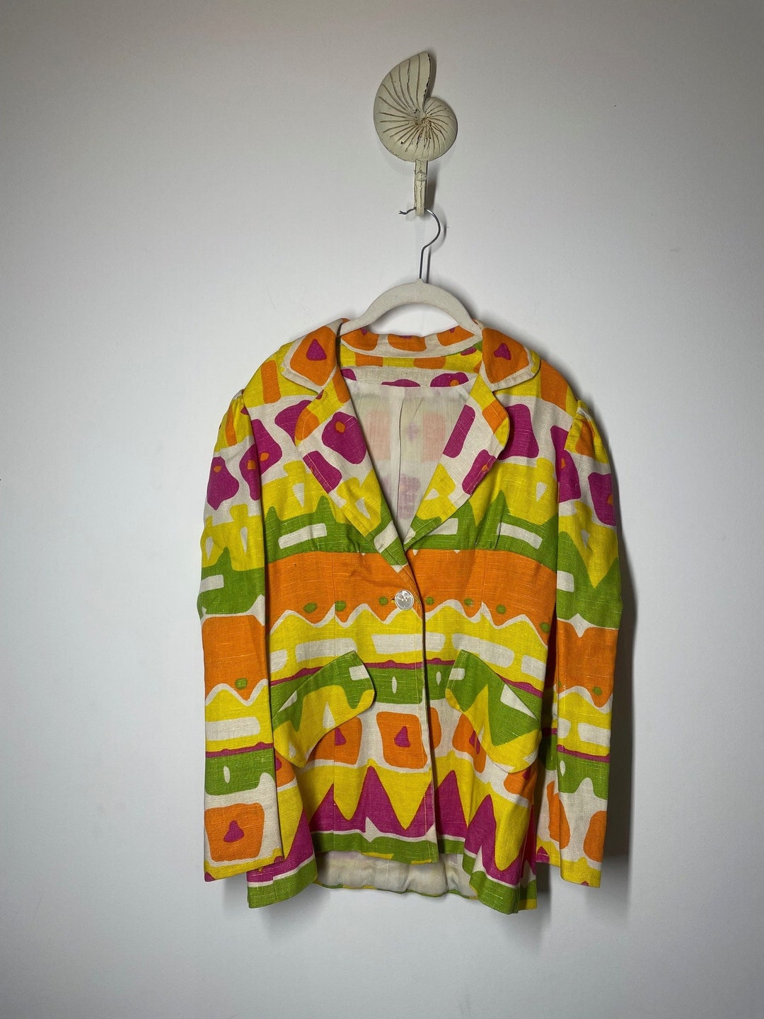 Afternoon Abstract Tile Blazer
